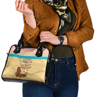 Aloha Hawaii Mele Kalikimaka Shoulder Handbag Beachy Funny Santa Hawaiian Lei LT14 - Polynesian Pride