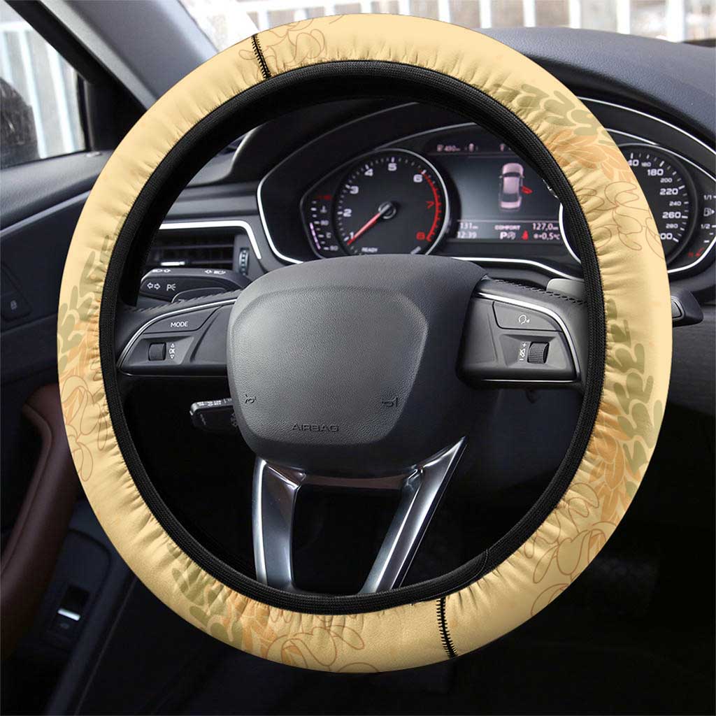 Aloha Hawaii Mele Kalikimaka Steering Wheel Cover Beachy Funny Santa Hawaiian Lei - Polynesian Pride
