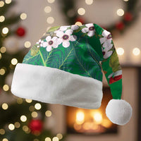 New Zealand Kakapo Christmas Santa Hat Owl Parrot Santa Sliver Fern Manuka - Green - Polynesian Pride