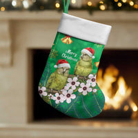 New Zealand Kakapo Christmas Stocking Owl Parrot Santa Sliver Fern Manuka - Green - Polynesian Pride