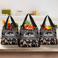 Kia Ora New Zealand Grocery Bag Aotearoa Proud Maori With Silver Fern