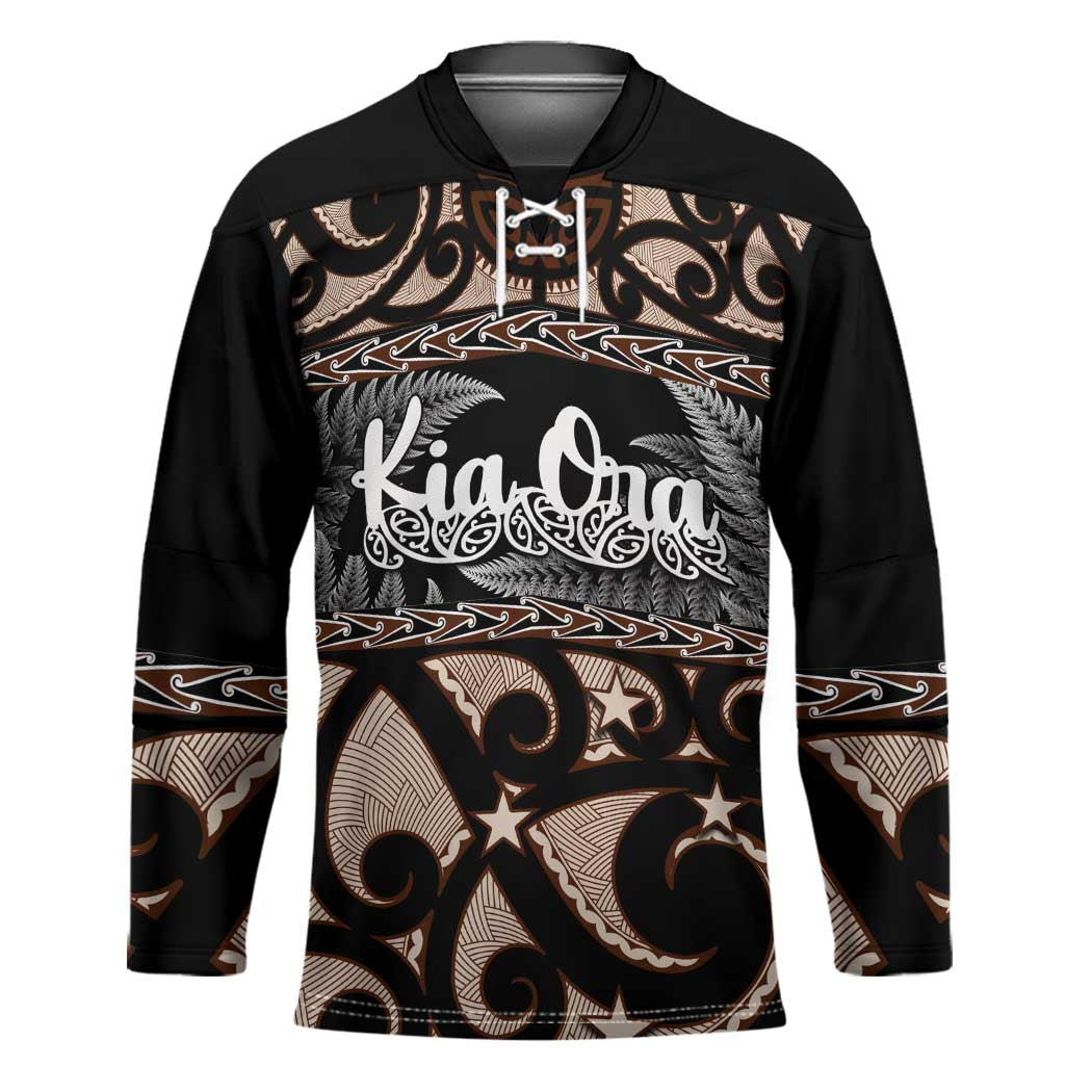 Kia Ora New Zealand Hockey Jersey Aotearoa Proud Maori Silver Fern - Polynesian Pride