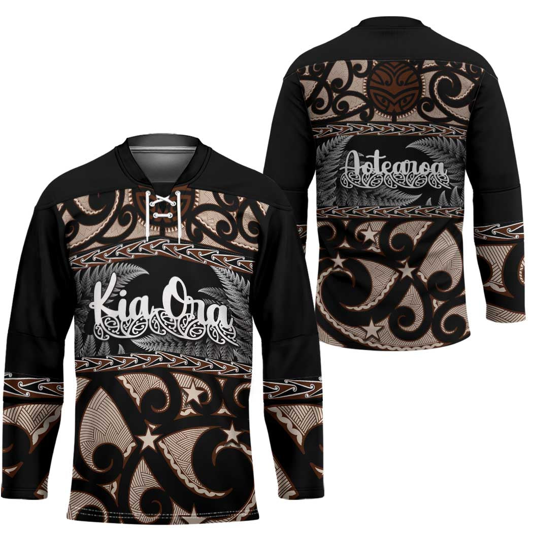 Kia Ora New Zealand Hockey Jersey Aotearoa Proud Maori Silver Fern - Polynesian Pride