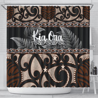 Kia Ora New Zealand Shower Curtain Aotearoa Proud Maori With Silver Fern LT14 - Polynesian Pride