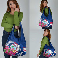 Guam Martin Luther King Jr Day Grocery Bag I Have A Dream Guahan Seal With Bougainvillea