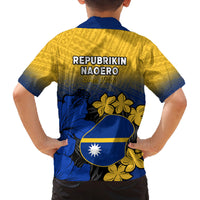 Nauru Independence Day Family Matching Off Shoulder Maxi Dress and Hawaiian Shirt Repubrikin Naoero Polynesian Pattern LT14 - Polynesian Pride