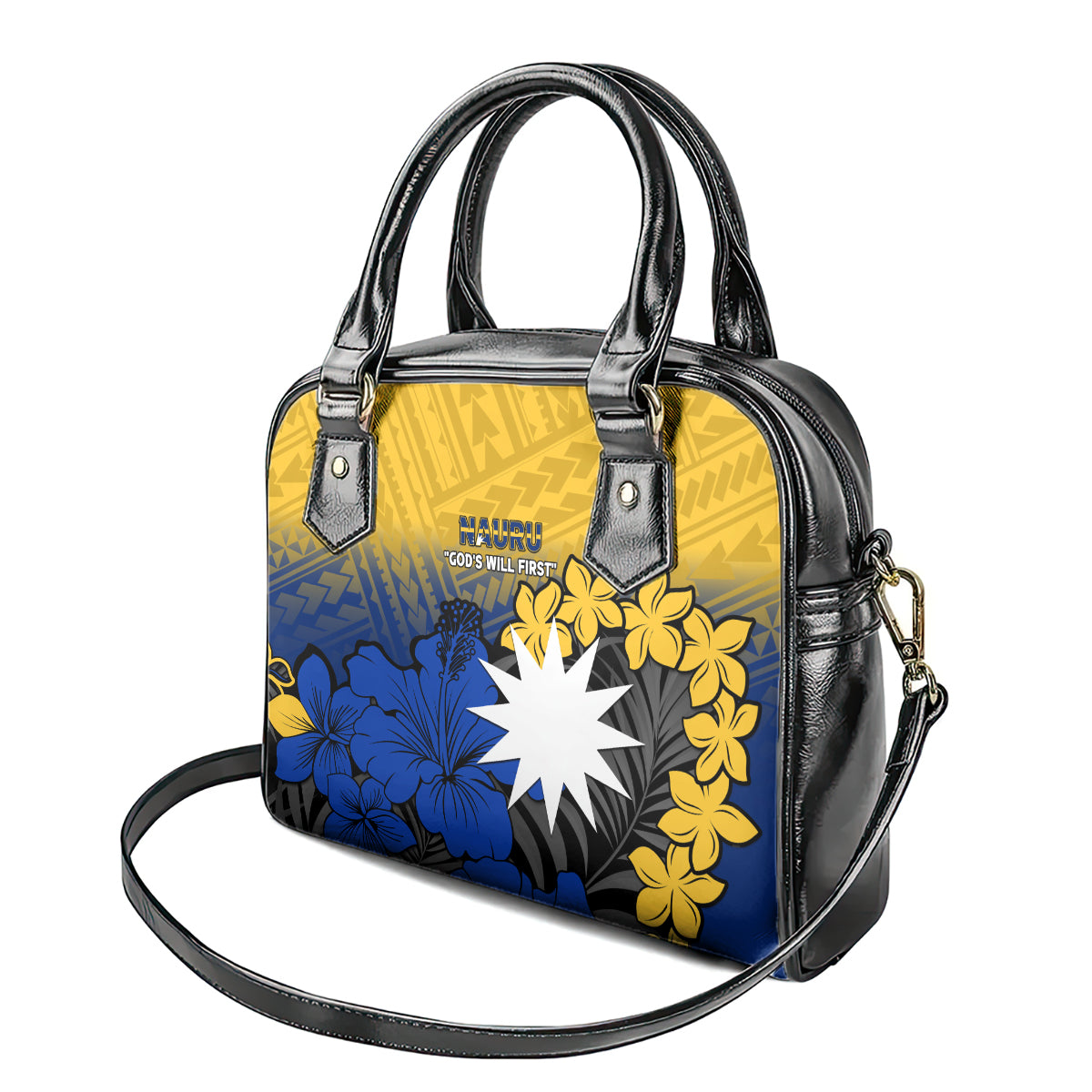 Nauru Independence Day Shoulder Handbag Repubrikin Naoero Polynesian Pattern LT14 - Polynesian Pride