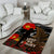 New Zealand ANZAC Day Area Rug Lest We Forget Silver Fern With Camouflage LT14 - Polynesian Pride