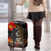 New Zealand ANZAC Day Luggage Cover Lest We Forget Silver Fern With Camouflage LT14 - Polynesian Pride