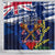 Australia And New Zealand ANZAC Day Shower Curtain Lest We Forget Silver Fern With Golden Wattle LT14 - Polynesian Pride