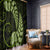Green New Zealand Paisley Silver Fern Window Curtain Aotearoa Maori LT14 - Polynesian Pride