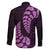 Purple New Zealand Paisley Silver Fern Family Matching Off Shoulder Maxi Dress and Hawaiian Shirt Aotearoa Maori LT14 - Polynesian Pride