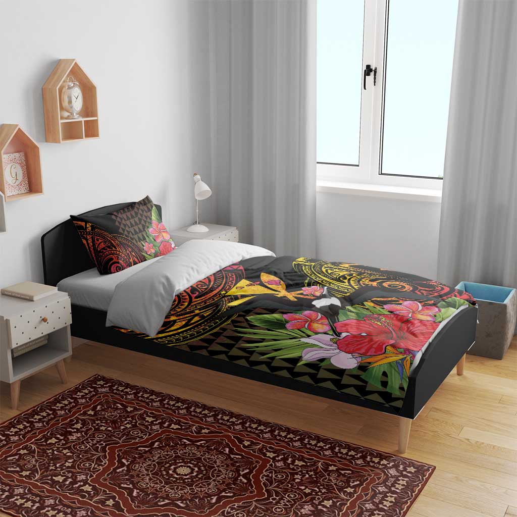 Hawaii Iwa Bird Bedding Set Great Frigatebird Kanaka Tropical Hippie Style LT14 - Polynesian Pride