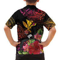 Hawaii Iwa Bird Family Matching Long Sleeve Bodycon Dress and Hawaiian Shirt Great Frigatebird Kanaka Tropical Hippie Style LT14 - Polynesian Pride