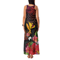 Hawaii Iwa Bird Family Matching Tank Maxi Dress and Hawaiian Shirt Great Frigatebird Kanaka Tropical Hippie Style LT14 - Polynesian Pride