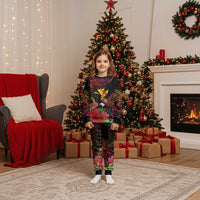 Hawaii Iwa Bird Christmas Pajama Set Great Frigatebird Kanaka Tropical Hippie Style - Polynesian Pride