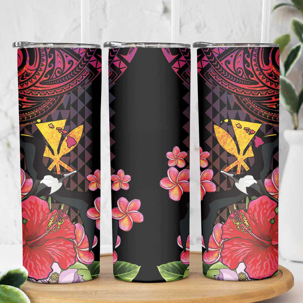 Hawaii Iwa Bird Skinny Tumbler Great Frigatebird Kanaka Tropical Hippie Style LT14 - Polynesian Pride