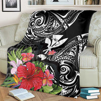 Hawaii Iwa Bird Blanket Great Frigatebird Kanaka Tropical Flowers LT14 - Polynesian Pride
