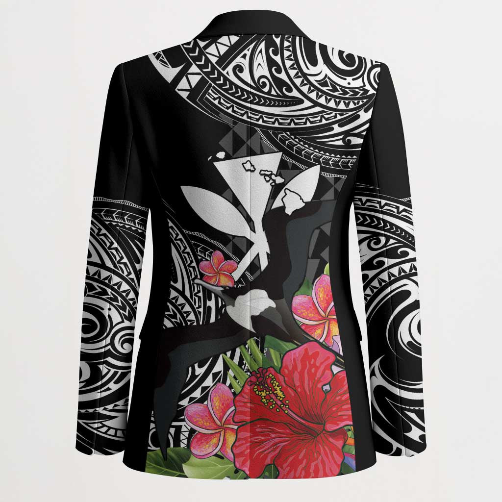 Hawaii Iwa Bird Blazer Great Frigatebird Kanaka Tropical Flowers LT14 - Polynesian Pride