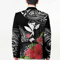 Hawaii Iwa Bird Blazer Great Frigatebird Kanaka Tropical Flowers LT14 - Polynesian Pride