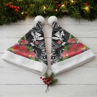 Hawaii Iwa Bird Christmas Santa Hat Great Frigatebird Kanaka Tropical Flowers LT14 - Polynesian Pride
