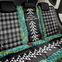 Black Palaka Hawaii Iwa Bird Back Car Seat Cover Hawaiian Kakau Jade Vine Lei LT14 - Polynesian Pride