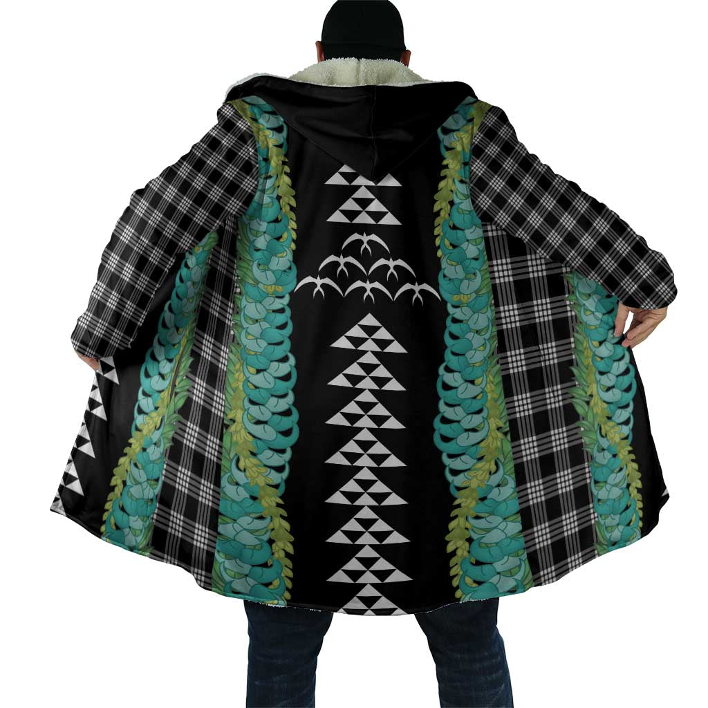 Black Palaka Hawaii Iwa Bird Cloak Hawaiian Kakau Jade Vine Lei LT14 - Polynesian Pride