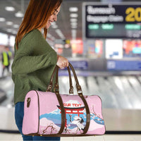 Japanese Torii Gate Cranes Personalised Travel Bag Fuji Mount Sakura Seigaiha Pattern LT14 - Polynesian Pride