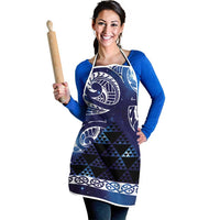 Matariki New Zealand Apron NZ Niho Taniwha Maori New Year Blue Galaxy