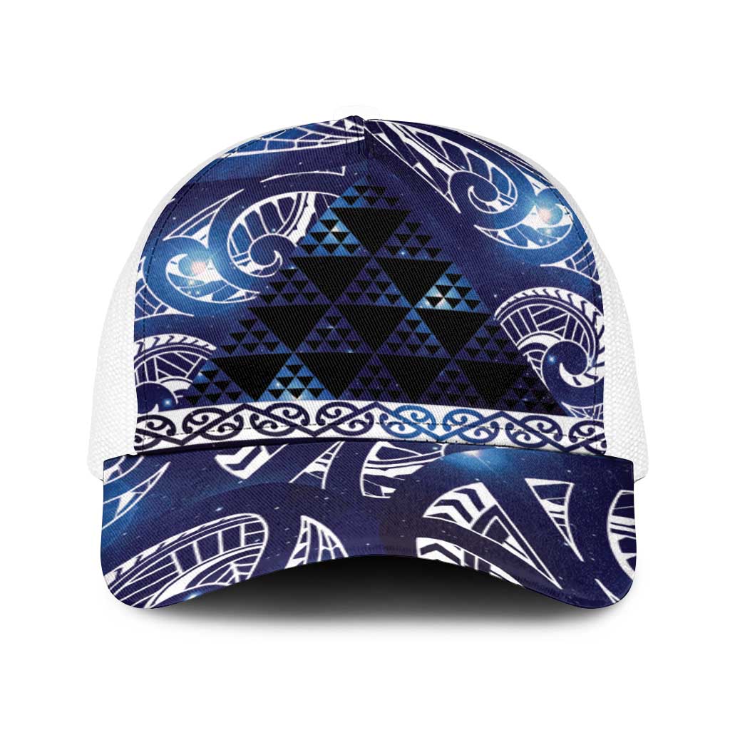 Matariki New Zealand Baseball Net Cap NZ Niho Taniwha Maori New Year Blue Galaxy