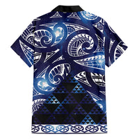 Matariki New Zealand Family Matching Long Sleeve Bodycon Dress and Hawaiian Shirt NZ Niho Taniwha Maori New Year Blue Galaxy LT14 - Polynesian Pride