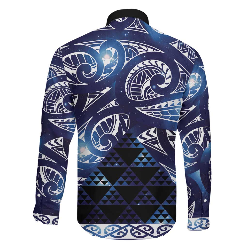 Matariki New Zealand Family Matching Summer Maxi Dress and Hawaiian Shirt NZ Niho Taniwha Maori New Year Blue Galaxy LT14 - Polynesian Pride