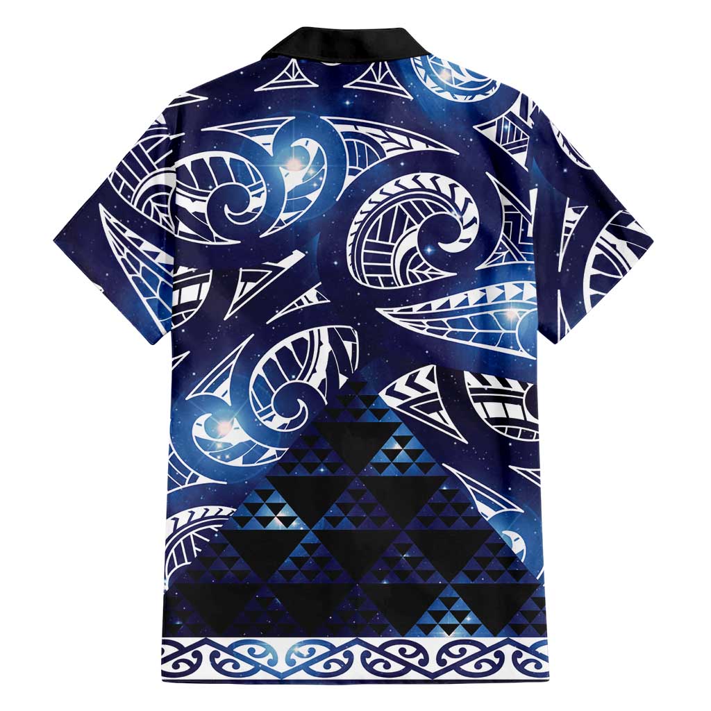 Matariki New Zealand Family Matching Tank Maxi Dress and Hawaiian Shirt NZ Niho Taniwha Maori New Year Blue Galaxy LT14 - Polynesian Pride