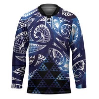 Matariki New Zealand Hockey Jersey NZ Niho Taniwha Maori New Year Blue Galaxy
