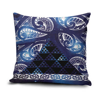 Matariki New Zealand Pillow Cover NZ Niho Taniwha Maori New Year Blue Galaxy