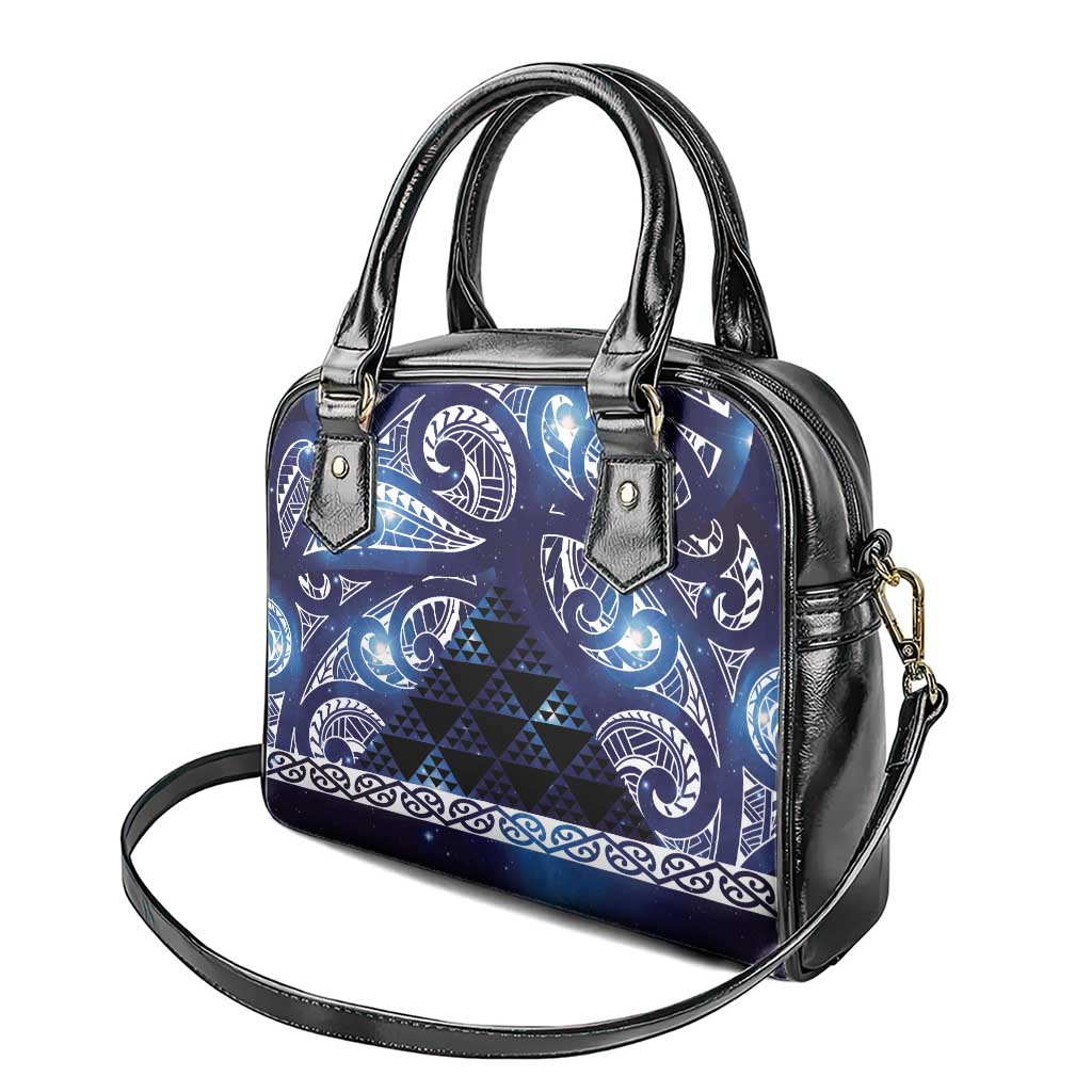 Matariki New Zealand Shoulder Handbag NZ Niho Taniwha Maori New Year Blue Galaxy
