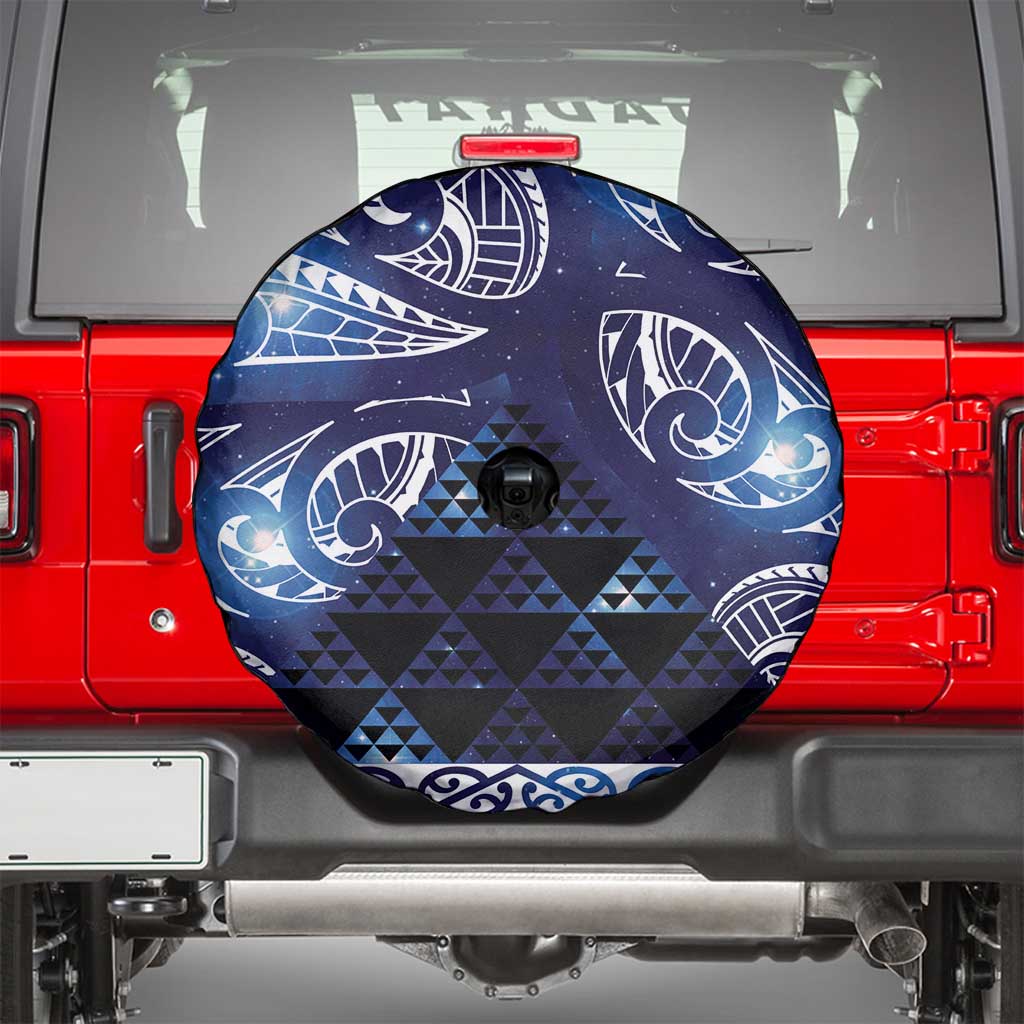 Matariki New Zealand Spare Tire Cover NZ Niho Taniwha Maori New Year Blue Galaxy