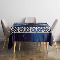 Matariki New Zealand Tablecloth NZ Niho Taniwha Maori New Year Blue Galaxy