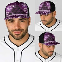 Matariki New Zealand Baseball Net Cap NZ Niho Taniwha Maori New Year Purple Galaxy
