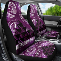 Matariki New Zealand Car Seat Cover NZ Niho Taniwha Maori New Year Purple Galaxy