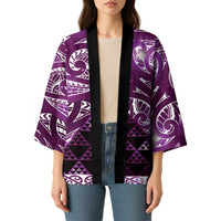 Matariki New Zealand Kimono NZ Niho Taniwha Maori New Year Purple Galaxy