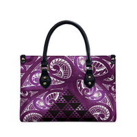 Matariki New Zealand Leather Bag NZ Niho Taniwha Maori New Year Purple Galaxy