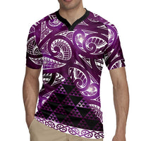 Matariki New Zealand Rugby Jersey NZ Niho Taniwha Maori New Year Purple Galaxy