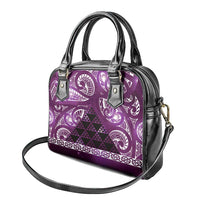 Matariki New Zealand Shoulder Handbag NZ Niho Taniwha Maori New Year Purple Galaxy