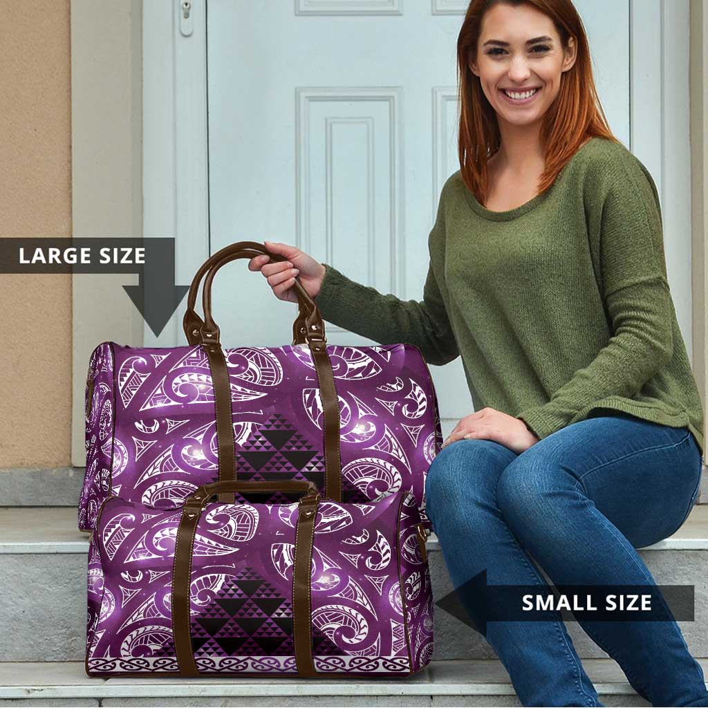 Matariki New Zealand Travel Bag NZ Niho Taniwha Maori New Year Purple Galaxy
