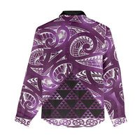 Matariki New Zealand Women Casual Shirt NZ Niho Taniwha Maori New Year Purple Galaxy LT14 - Polynesian Pride