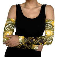 Matariki New Zealand Arm Sleeves NZ Niho Taniwha Maori New Year Yellow Galaxy