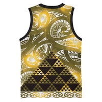 Matariki New Zealand Basketball Jersey NZ Niho Taniwha Maori New Year Yellow Galaxy