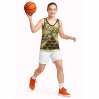 Matariki New Zealand Basketball Jersey NZ Niho Taniwha Maori New Year Yellow Galaxy