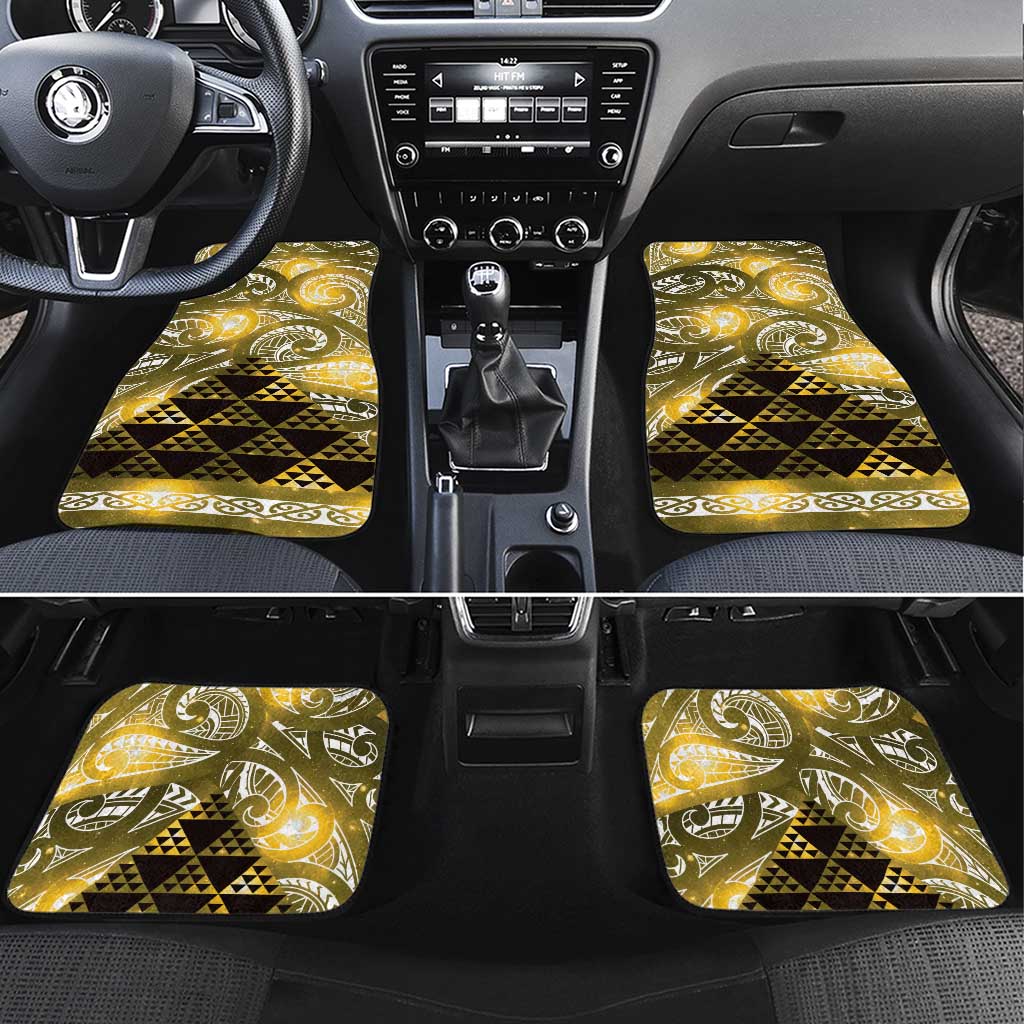 Matariki New Zealand Car Mats NZ Niho Taniwha Maori New Year Yellow Galaxy